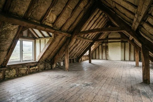 Empty swept loft after a full clearance